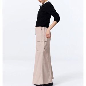 GU Chic Women Cargo Maxi Skirt Size L